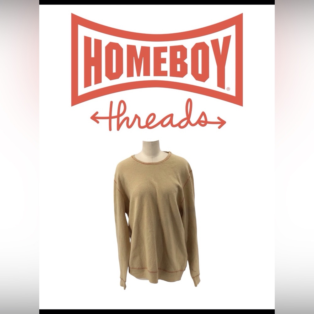 Women's Tan Crew Neck Sweater